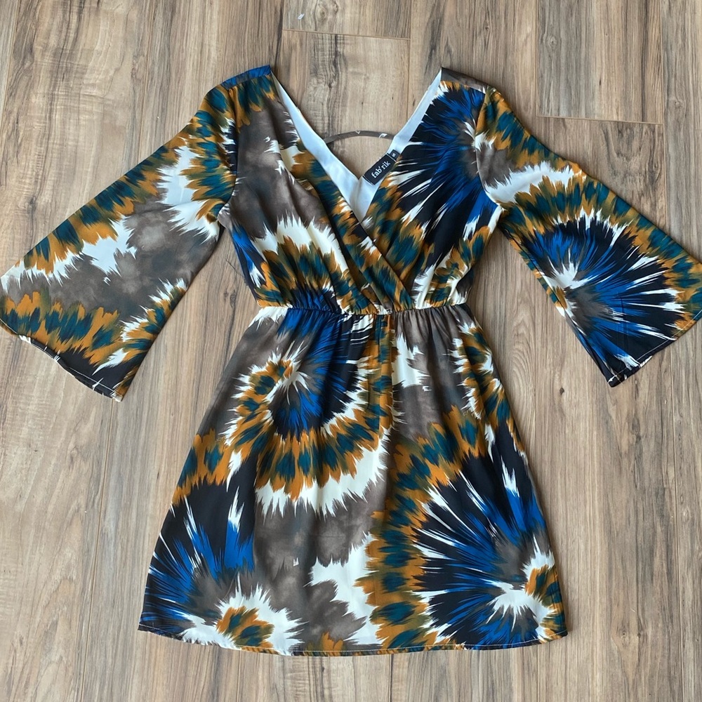 fab’ rik Cross Over Mini Dress